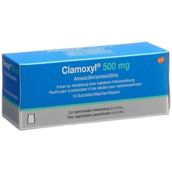 Clamoxyl dry sub 500 mg permeate 10 pcs
