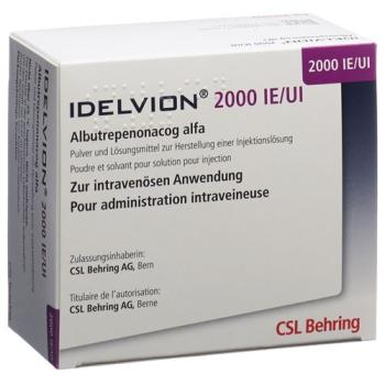 Idelvion dry sub 2000 IU with solvent and administration set Du
