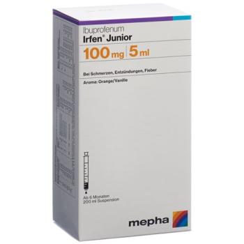Irfen Junior Susp 100mg/5ml Bottle 200ml