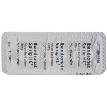 Ibandronate Spirig HC 150 mg monthly tablets 3 pcs