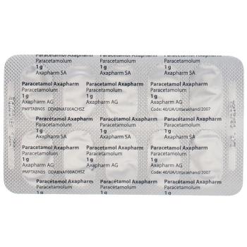 Paracetamol Axapharm Filmtabl 1 g 100 pcs