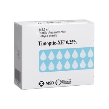 Timoptic-XE Gtt Opht 0.25% 3 Fl 2.5ml