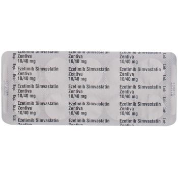 Ezetimibe Simvastatin Zentiva Tabl 10/40 mg 28 pcs