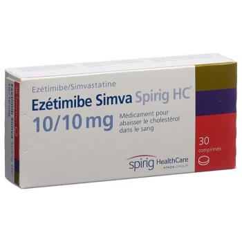 Ezetimibe Simva Spirig HC Tabl 10/10 mg 30 pcs
