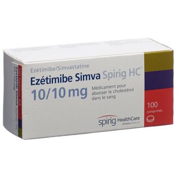 Ezetimibe Simva Spirig HC Tabl 10/10 mg 100 pcs