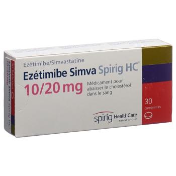 Ezetimibe Simva Spirig HC Tabl 10/20 mg 30 pcs