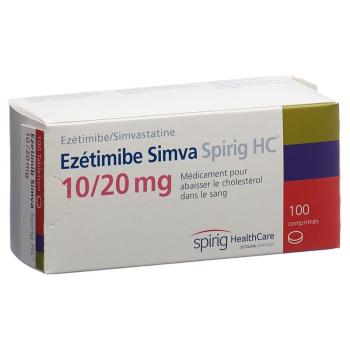 Ezetimibe Simva Spirig HC Tabl 10/20 mg 100 pcs