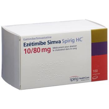 Ezetimibe Simva Spirig HC Tabl 10/80 mg 100 pcs