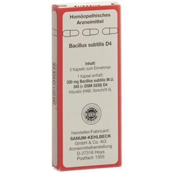 Sanum Bacillus subtilis Capsules D 4 5 pcs