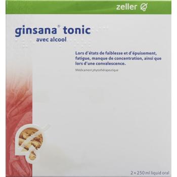 Ginsana Tonic with Alcohol Oral Liquid 2 Fl 250 ml