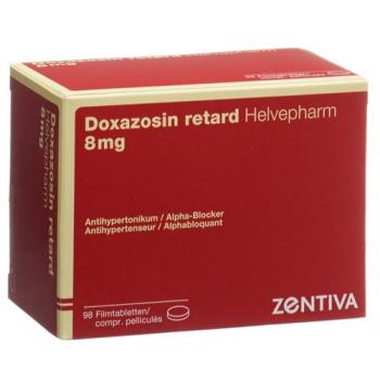 Doxazosin Retard Helvepharm 8 mg 98 tablets