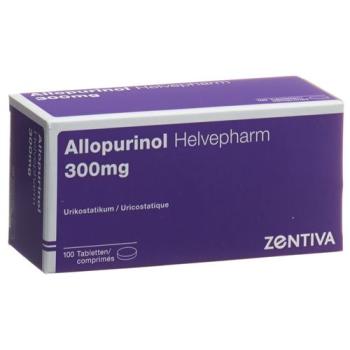 Allopurinol 300 mg tbl Helvepharm 100 pcs