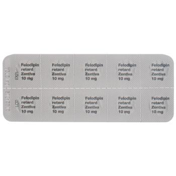 FELODIPIN retard Zentiva 10 mg