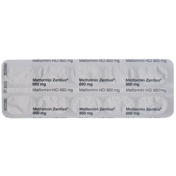 Metformin Zentiva Filmtabl 850 mg 30 pcs
