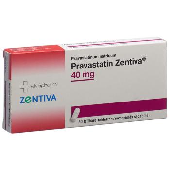 Pravastatin Zentiva Tabl 40 mg 30 pcs