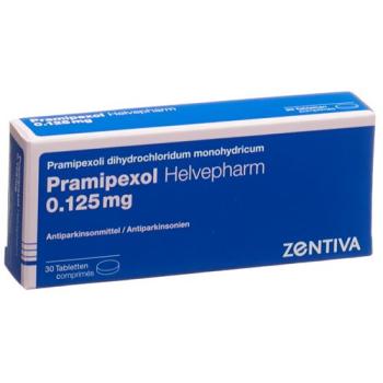 Pramipexole Helvepharm tbl 0125 mg 30 pcs