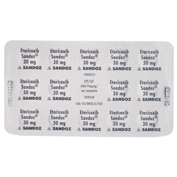 Etoricoxib Sandoz Filmtabl 30 mg 28 pcs