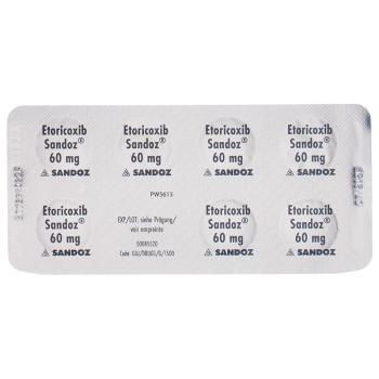 ETORICOXIB Sandoz film tablets 60 mg