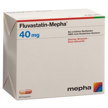 Fluvastatin Mepha Kaps 40 mg 98 pcs
