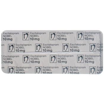 Escitalopram NOBEL Filmtabl 10 mg 98 pcs