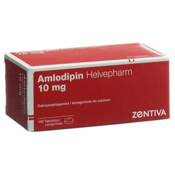 Helvepharm amlodipine tablets 10 mg 100 pcs