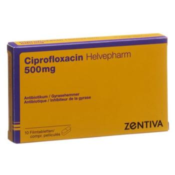 Ciprofloxacin Zentiva Filmtabl 500 mg 10 pcs