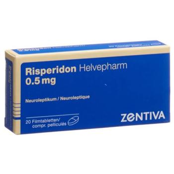 Risperidone Helvepharm Filmtabl 0.5 mg 20 pcs