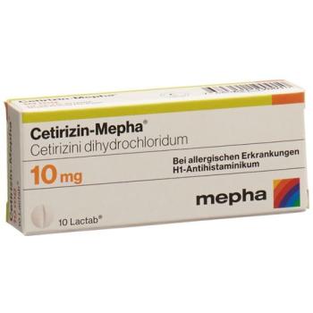 Cetirizin-Mepha Lactab 10 mg 10 pcs