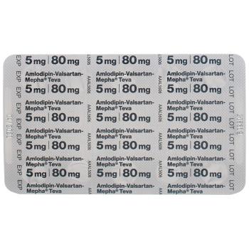 Amlodipin-Valsartan-Mepha Teva Filmtabl 5mg/80mg 28 pcs