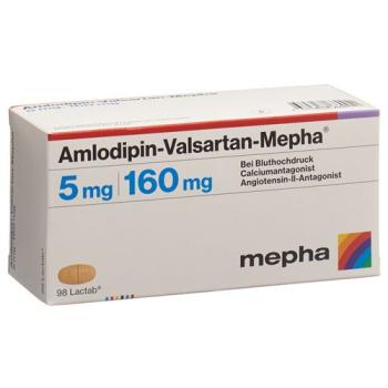 Amlodipin-Valsartan-Mepha Teva Filmtabl 5mg/160mg 98 pcs