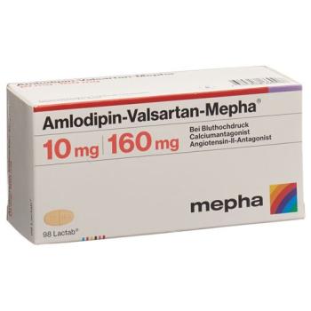 Amlodipin-Valsartan-Mepha Teva Filmtabl 10mg/160mg 98 pcs