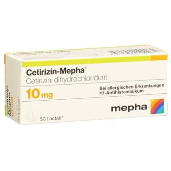 Cetirizine Mepha Lactab 10 mg 50 pcs