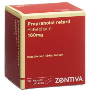 Ds propranolol retard Helvepharm Ret Kaps 160 mg 100 pcs