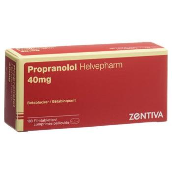 Propranolol 40 mg tbl Helvepharm Ds 180 pcs