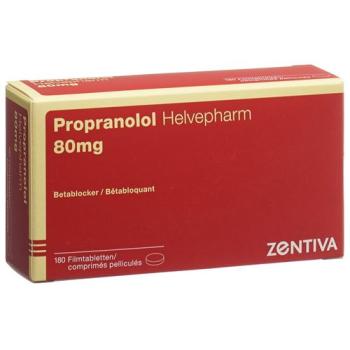 Propranolol 80 mg tbl Helvepharm Ds 180 pcs