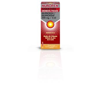 Nurofen Junior forte Susp 200 mg/5ml Erdbeer Fl 100 ml