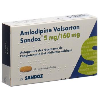 Amlodipine Valsartan Sandoz Filmtabl 5mg/160mg 98 pcs