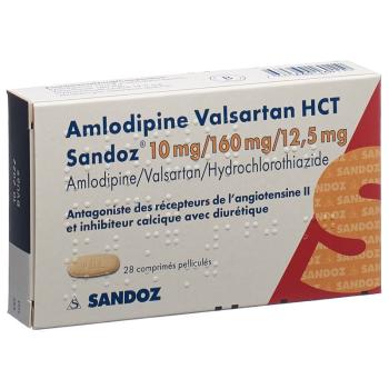 Amlodipin Valsartan HCT Sandoz Filmtabl 10mg/160mg/12.5mg 98 pcs
