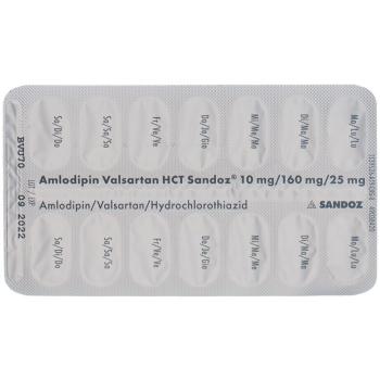 AMLODIPIN VALSARTAN HCT Sandoz 10/160/25
