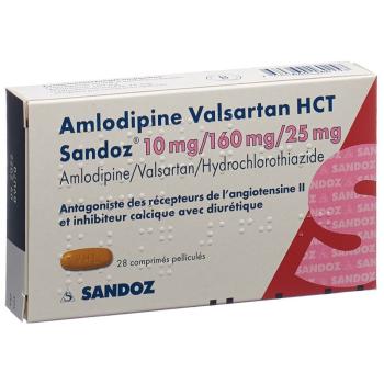 Amlodipin Valsartan HCT Sandoz Filmtabl 10mg/160mg/25mg 98 pcs