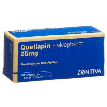 Quetiapine Helvepharm Filmtablet 25 mg 60 pcs