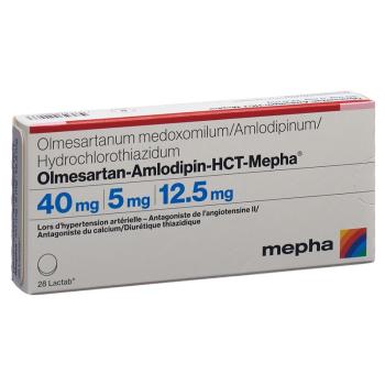 OLMESARTAN AMLO HCT Mepha Lactab 40/5/12.5