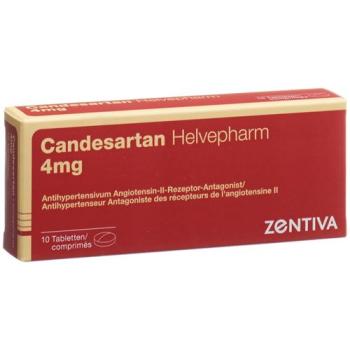 Candesartan Helvepharm 4 mg 10 tablets