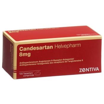 Candesartan Zentiva Tabl 8 mg 100 pcs