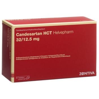Candesartan HCT Helvepharm Tabl 32/12.5mg 98 pcs