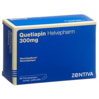 Quetiapine Helvepharm Filmtabl 300 mg 60 pcs