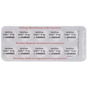 ISOTRETINOIN Sandoz Solucaps 10 mg