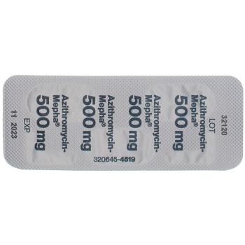 AZITHROMYCIN Mepha film tablets 500 mg