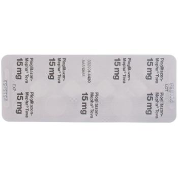 PIOGLITAZONE Mepha Teva Tabl 15 mg