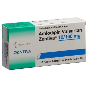 Amlodipine Valsartan Zentiva Filmtabl 10/160mg 98 pcs